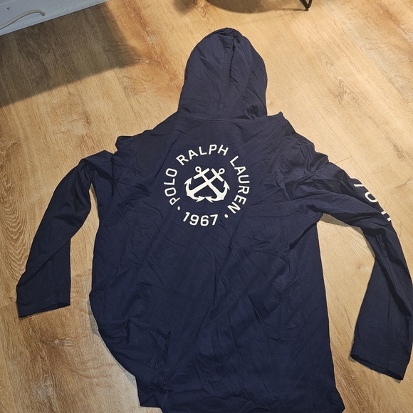 Polo Ralph Lauren Dark Blue Hooded Sweatshirt - Picture 2 of 5